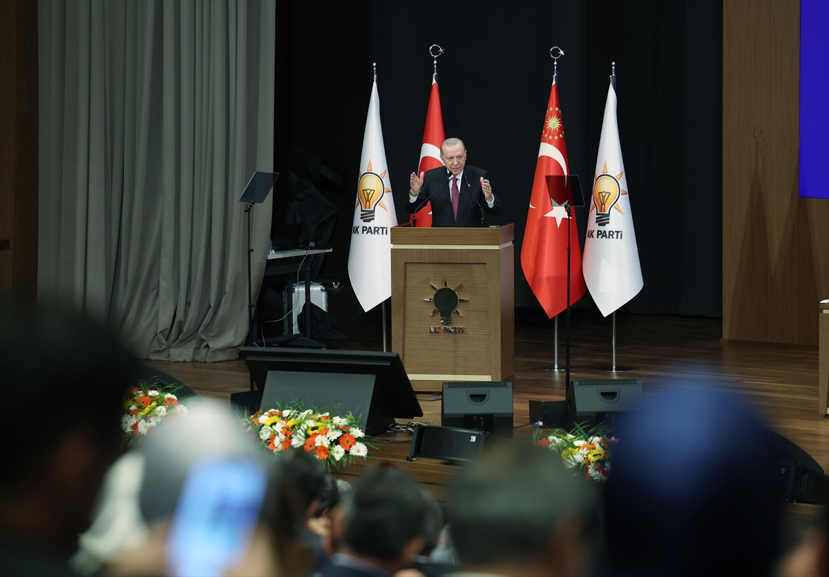 Erdoğan kürsüde