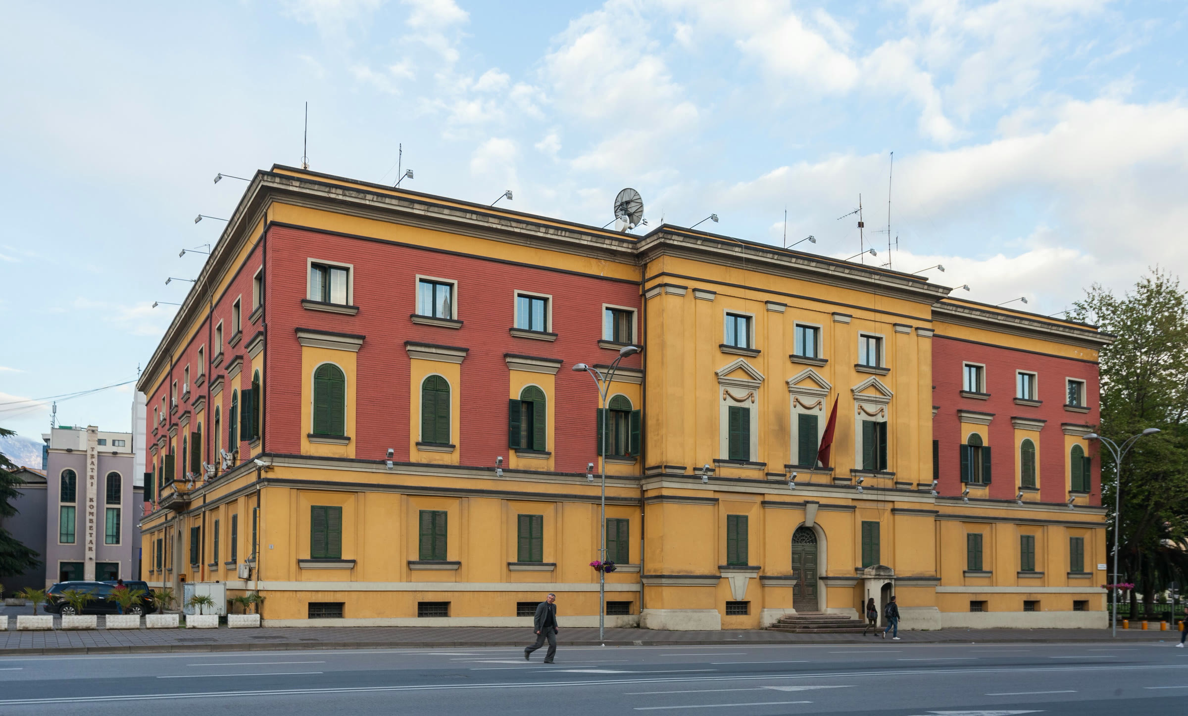 Albania’s Interior Ministry building in Tirana