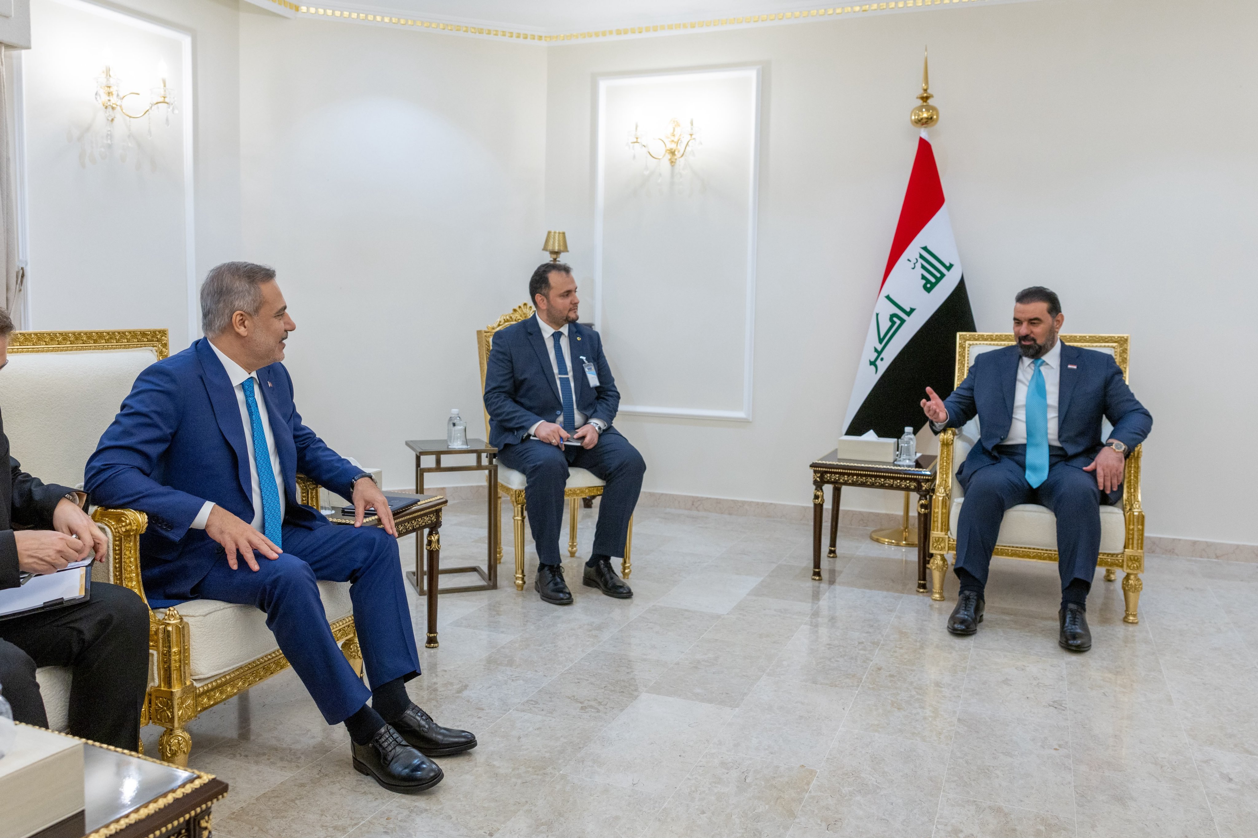 Hakan Fidan and Iraqi Parliament Speaker Haibat al-Halbousi