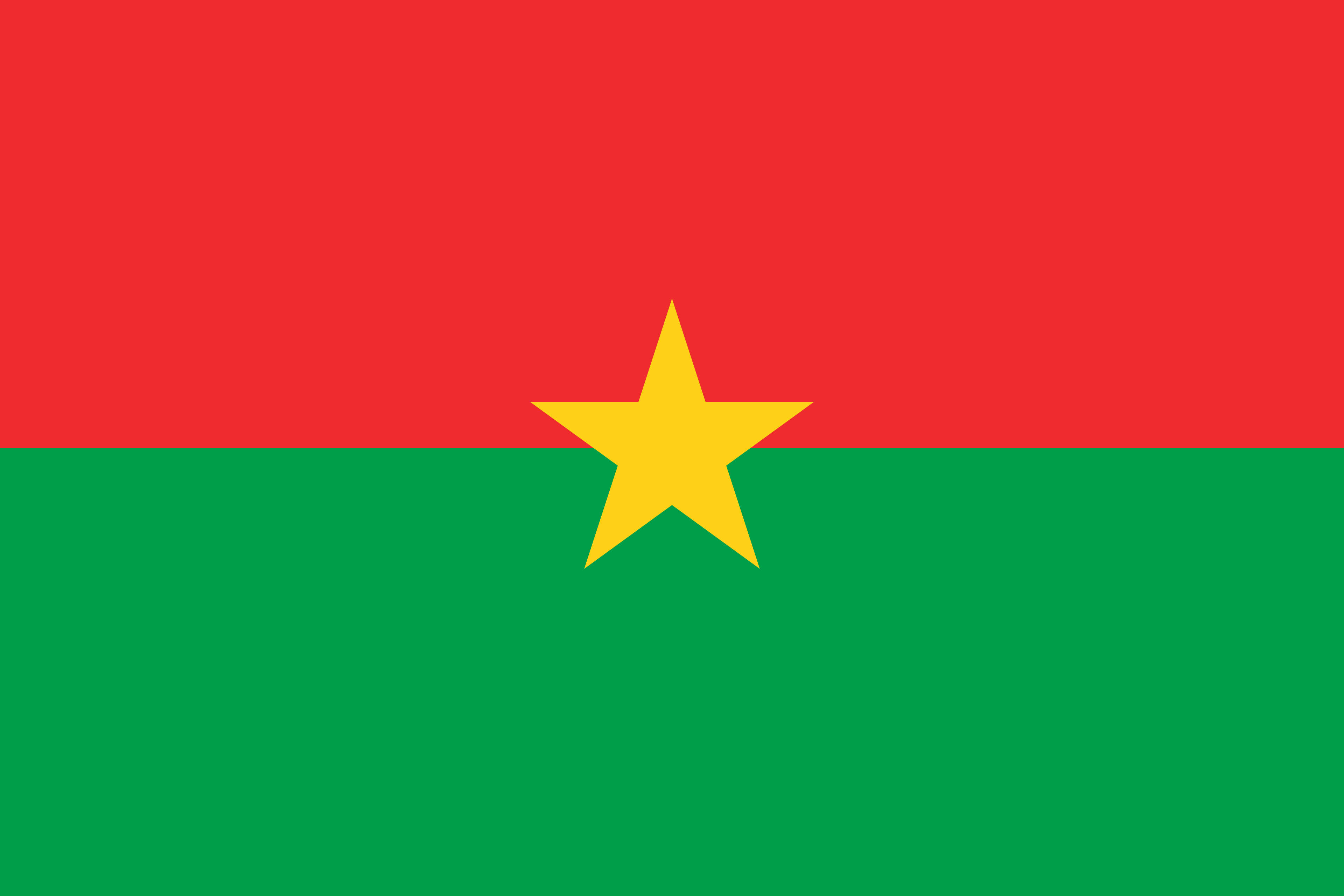 The flag of Burkina Faso