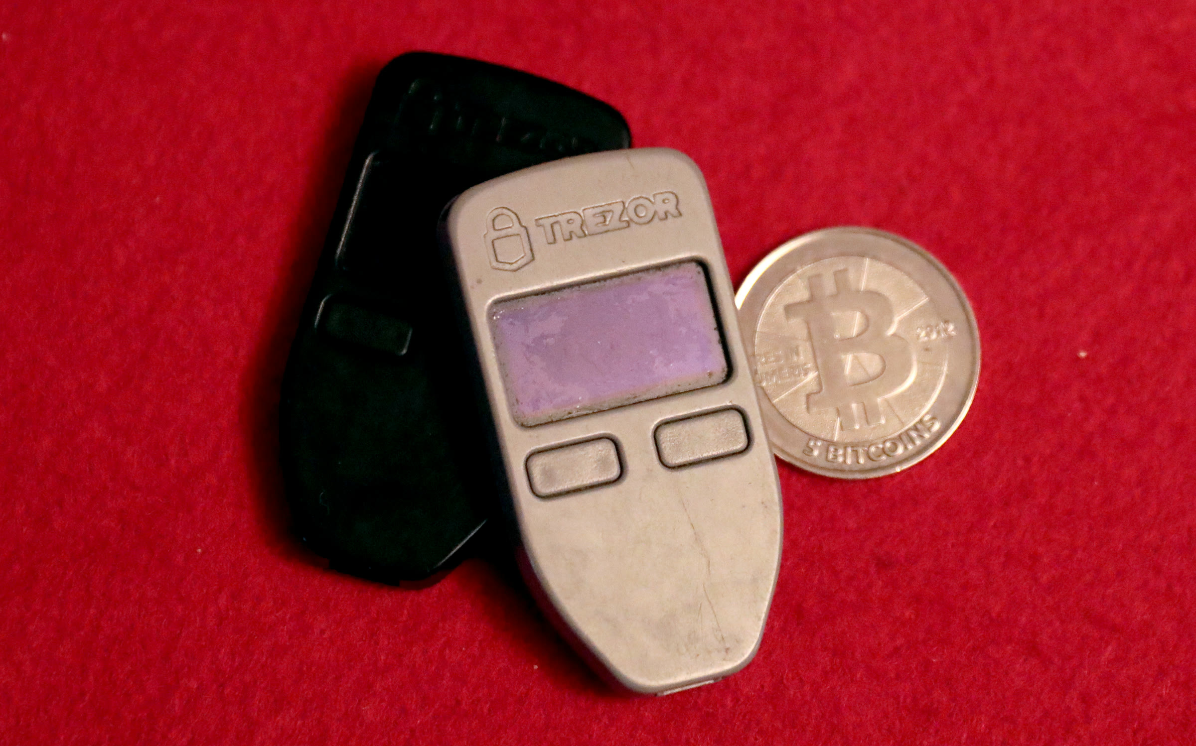 Hardware cryptocurrency wallets (illustrative)