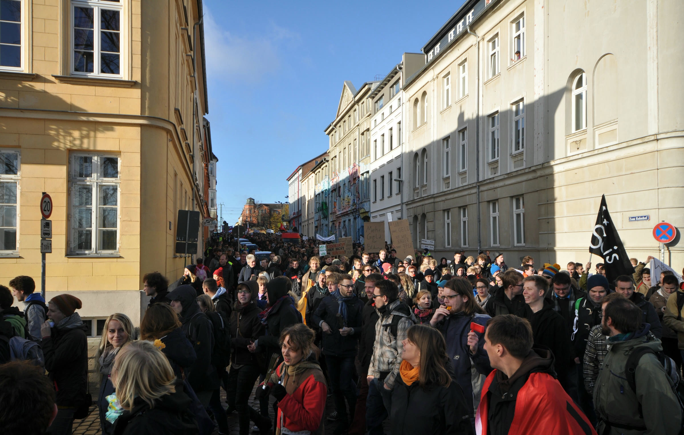 A student protest for education in Germany (archive)