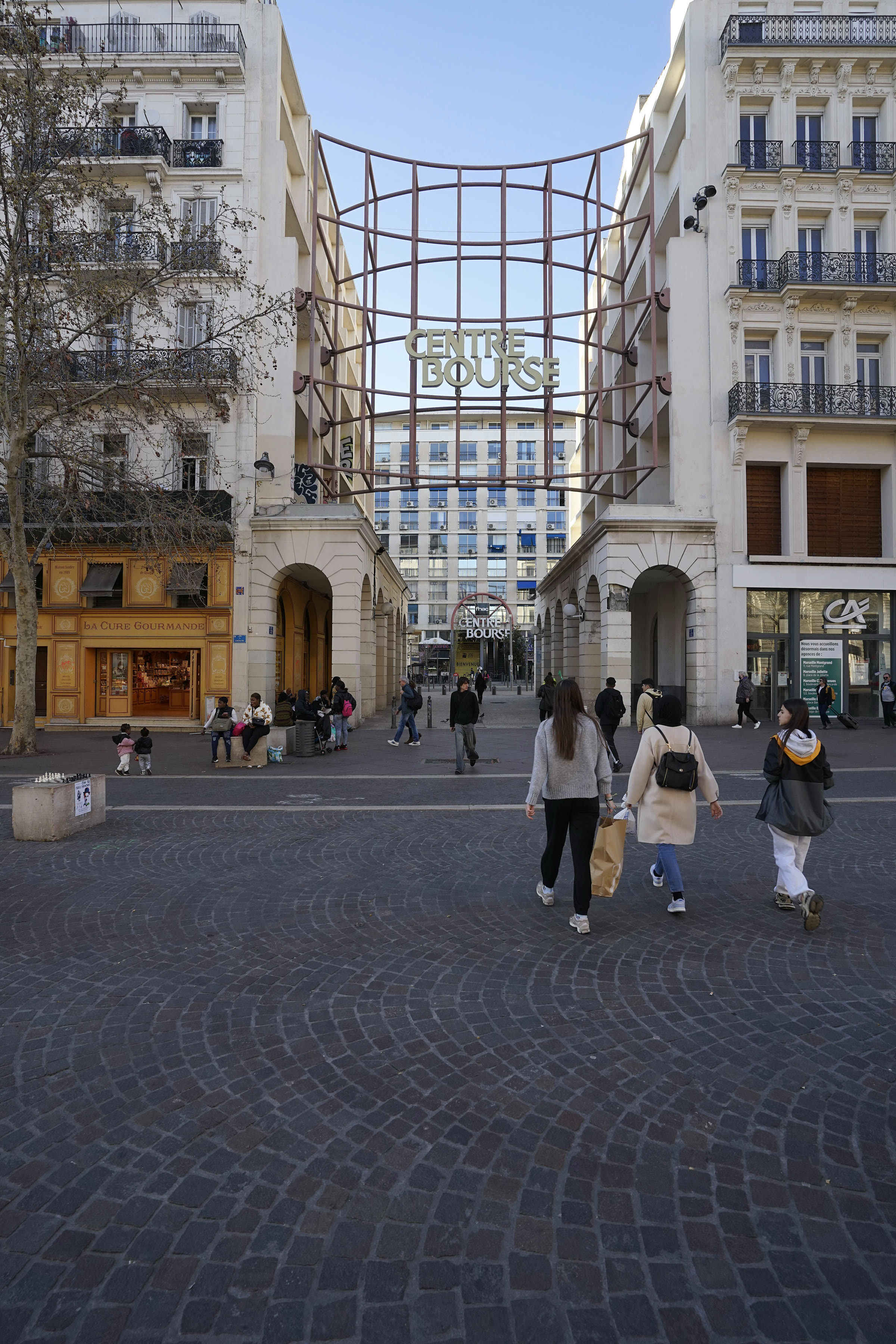 The entrance of the Centre Bourse shopping mall in Marseille (file photo)